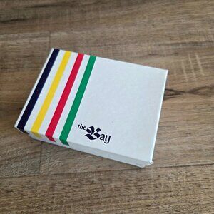 Vintage The Bay card bord/paper jewelry box.